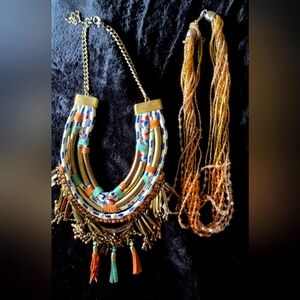 Colorful Beaded Necklace Bundle